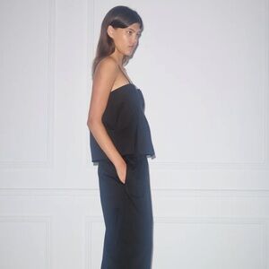 the pleat top by Deiji Studios in black